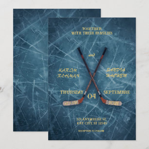 Invitación de boda de hockey – Desi deportivo y ro