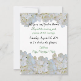 Invitación de boda de Hortensia Blanca
