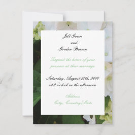 Invitación de boda de Hortensia Blanca