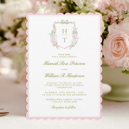 Invitación de Boda de Hortensia Escalonada Rosa To