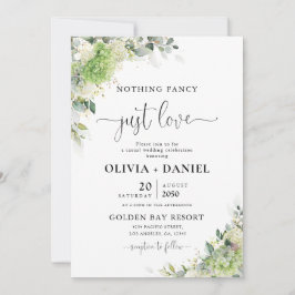 Invitación de Boda de Hortensias Elegantes