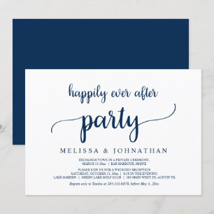 Invitación de Boda de Huida Feliz para Siempre Fie