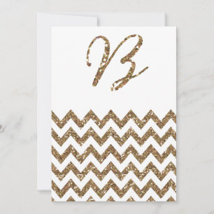 INVITACIÓN DE BODA DE IMPRESIÓN DE PURPURINA ORO D