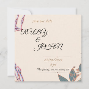 invitación de boda de invierno