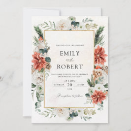 Invitación de boda de invierno