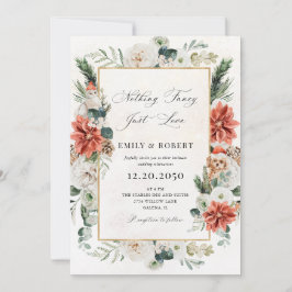 Invitación de boda de invierno