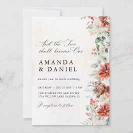 Invitación de boda de invierno