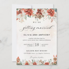Invitación de boda de invierno