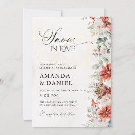Invitación de boda de invierno