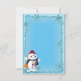 Invitación de boda de invierno personalizada