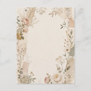 Invitación de boda de jardín con naturalidad