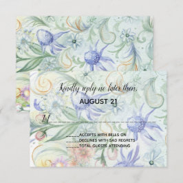 Invitación de boda de jardín de cuento de hadas