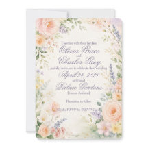 Invitación de boda de jardín de primavera