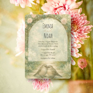 Invitación de Boda de Jardín Inglés Caprichoso, Fl