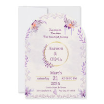 Invitación de boda de jardín íntimo editable