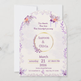 Invitación de boda de jardín íntimo editable