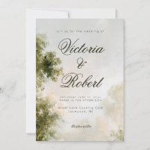 Invitación de boda de jardín romántico