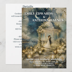 Invitación de Boda de Jardín Romántico