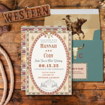 Invitación de Boda de la Antigua Frontera del Oest