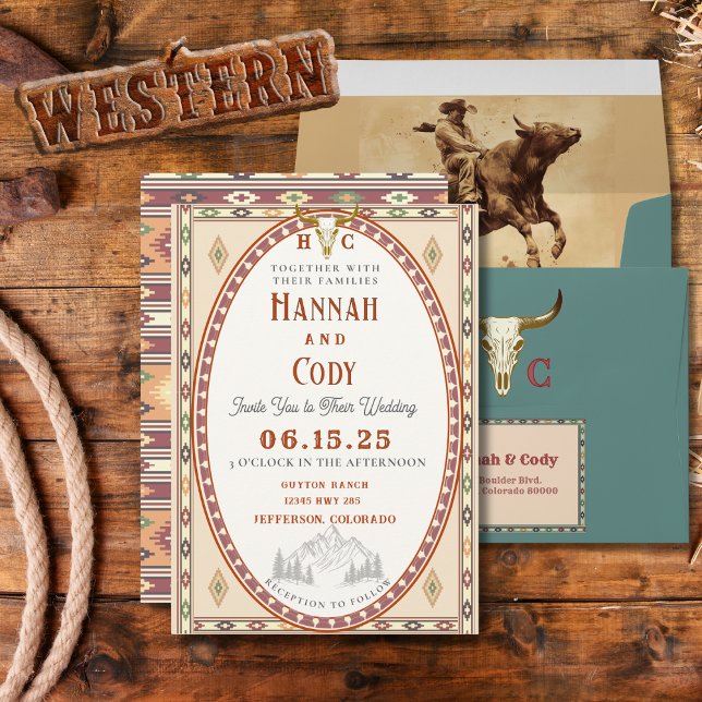 Invitación de Boda de la Antigua Frontera del Oest (Subido por el creador)