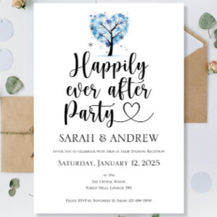 Invitación de Boda de la Fiesta Feliz Después de I