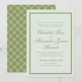 Invitación de boda de la finca Moss Green
