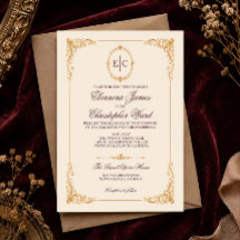 Invitación de boda de la Gran Ópera de Borgoña