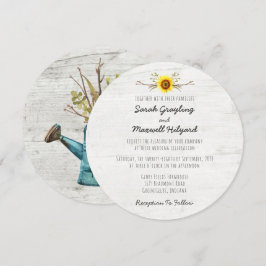 Invitación de Boda de la Granja de Madera Rústica