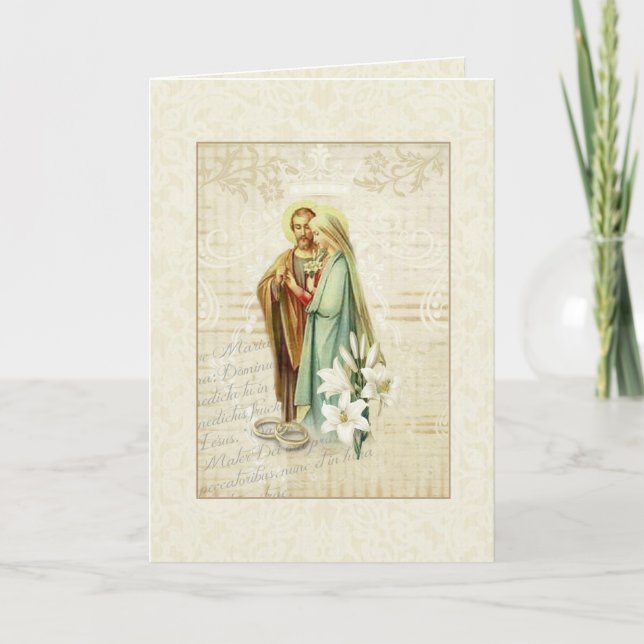 Invitación de boda de la Iglesia Tradicional Catól (Anverso)