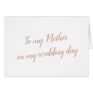 Invitación de boda de la madre