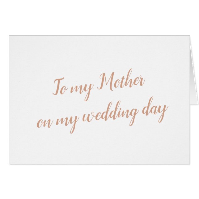 Invitación de boda de la madre (Anverso (Horizontal))