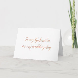 Invitación de boda de la madrina