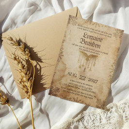 Invitación de Boda de la Saga Nórdica Vikinga