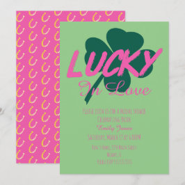 Invitación de boda de la suerte del día de San Pat