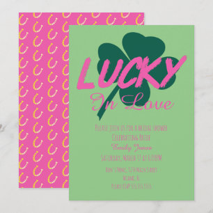 Invitación de boda de la suerte del día de San Pat