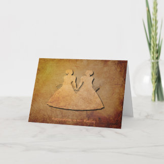 Invitación de boda de la textura del vintage para