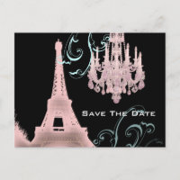 invitación de boda de la Torre Eiffel de París par