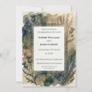 Invitación de boda de las Highlands del Cardo Esco