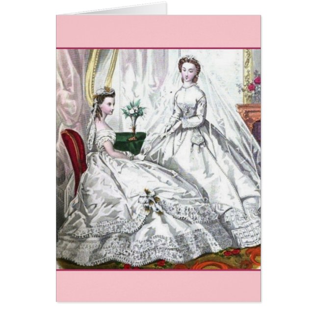 Invitación de boda de las novias del Victorian (Frente)