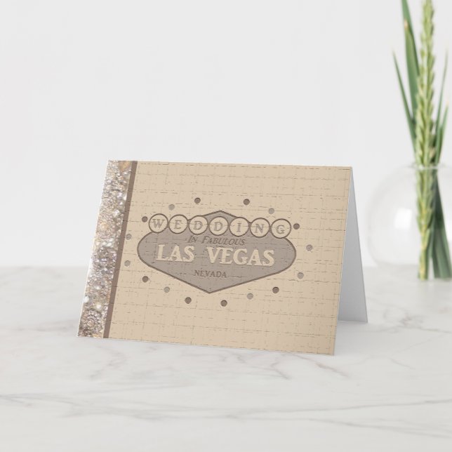 Invitación de boda de Las Vegas (Anverso)