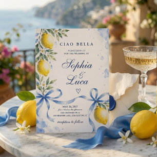 Invitación de Boda de Limón Italiano Acuarela