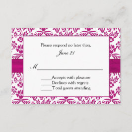 Invitación de boda de lirio Stargazer Damask