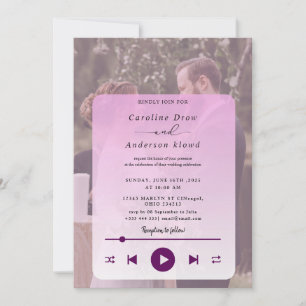 Invitación de boda de lista de reproducción