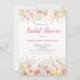 Invitación de boda de lluvia de flores botánicas r