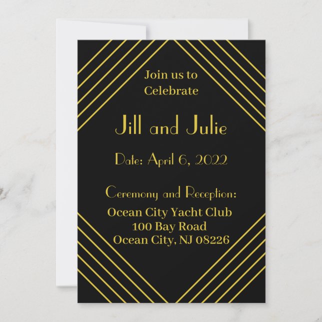 Invitación de boda de los 2010 (Anverso)