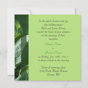 invitación de boda de los padres de la novia