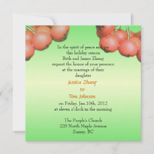 invitación de boda de los padres de la novia.