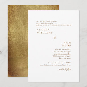 Invitación de boda de los padres de la novia con s