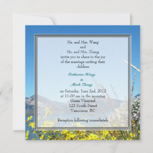 invitación de boda de los padres de la novia y del