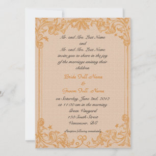 invitación de boda de los padres de la novia y el 